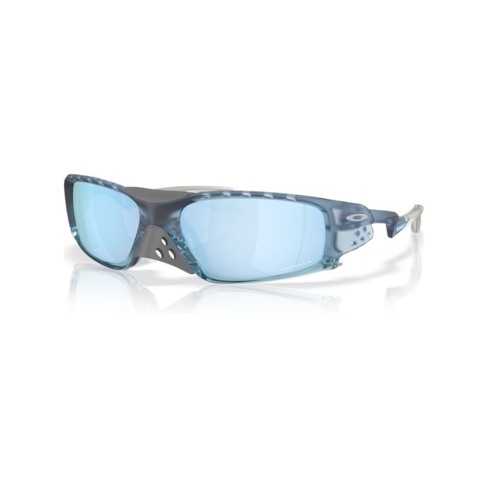 Óculos de Sol Oakley Plantaris SQ – Matte Transparent Stonewash com Lentes Prizm™ Deep Water Polarized