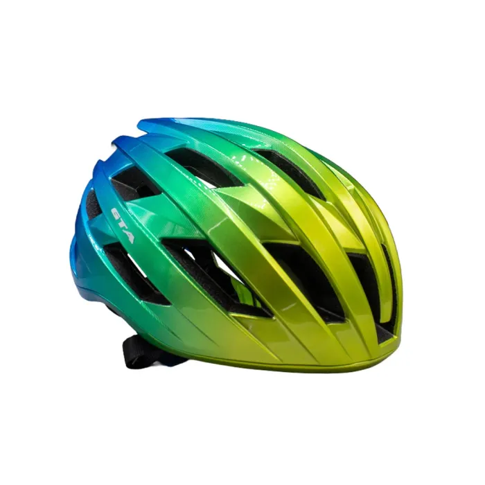 Capacete Ciclismo Gta Inmold Road Z9 Verde com Amarelo