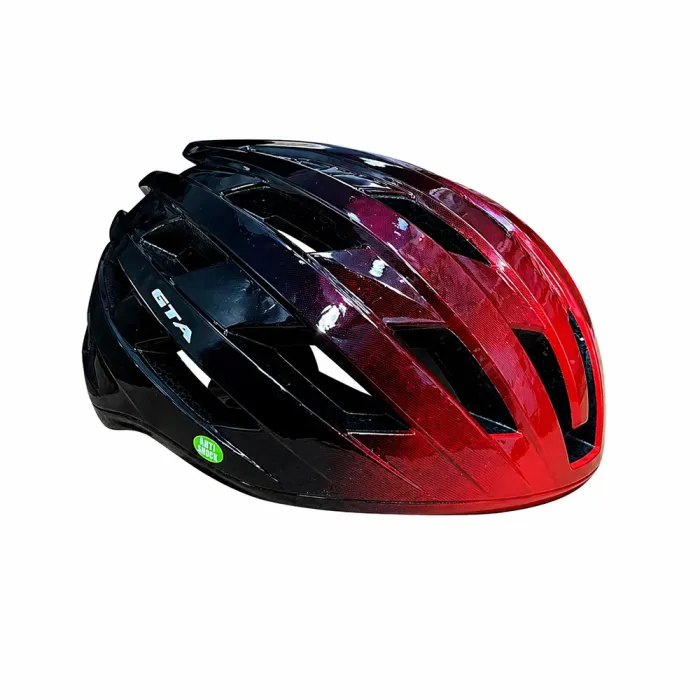 Capacete Ciclismo Gta Inmold Road Z9 Vermelho com Preto