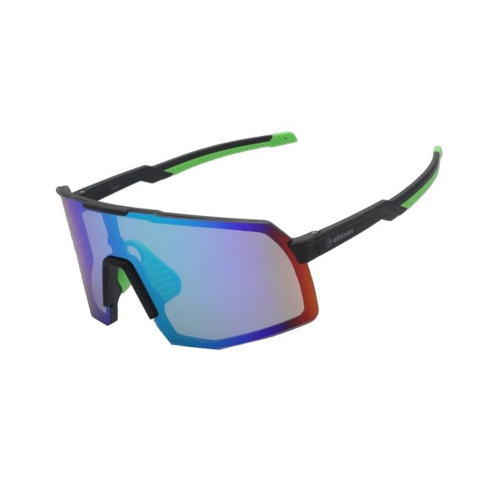 Oculos Ciclismo El55 Lente Policarbonato Colors Uv400 Preto/verde