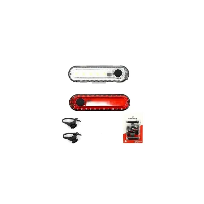 Pisca Dianteiro/Traseiro Absolute Nero Slim Recarregavel Via Usb