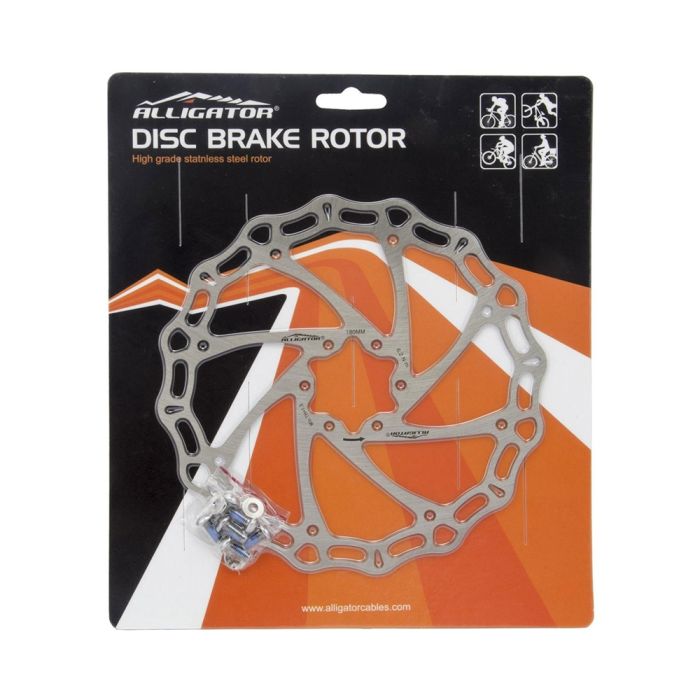 Disco de Freio Alligator Crown 180mm com 6 Parafusos