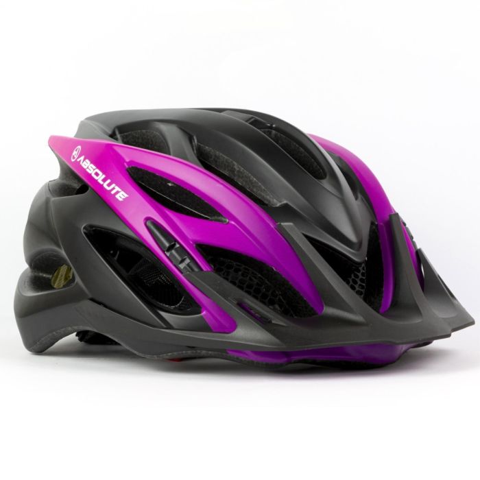 Capacete Ciclismo Absolute Luna Preto com Roxo M