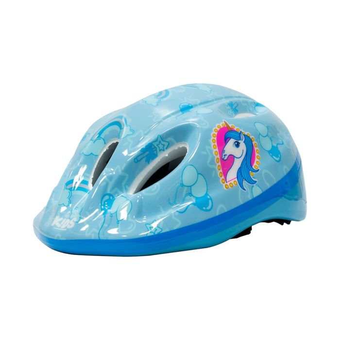 Capacete Ciclismo Infantil Absolute Shake Unicórnio- Azul