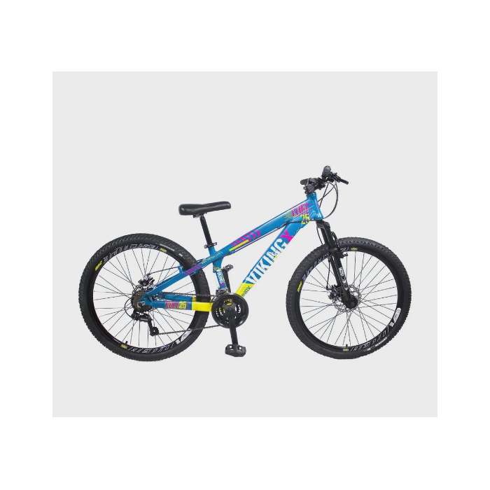 Biclicleta VikingX Tuff X25-Azul e Amarelo