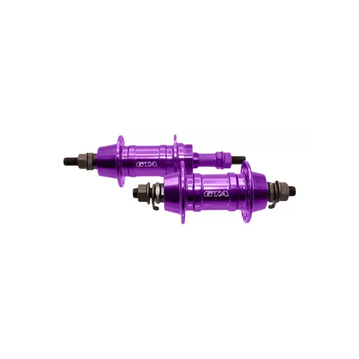 Cubo Alumínio Diant/Tras - 3/8 - 36F  V-brake Roxo - com rolamento