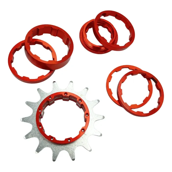 Kit Single Speed Gta 14 Dentes Vermelho