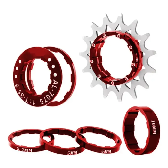 Kit Single Speed Gta 16 Dentes Vermelho