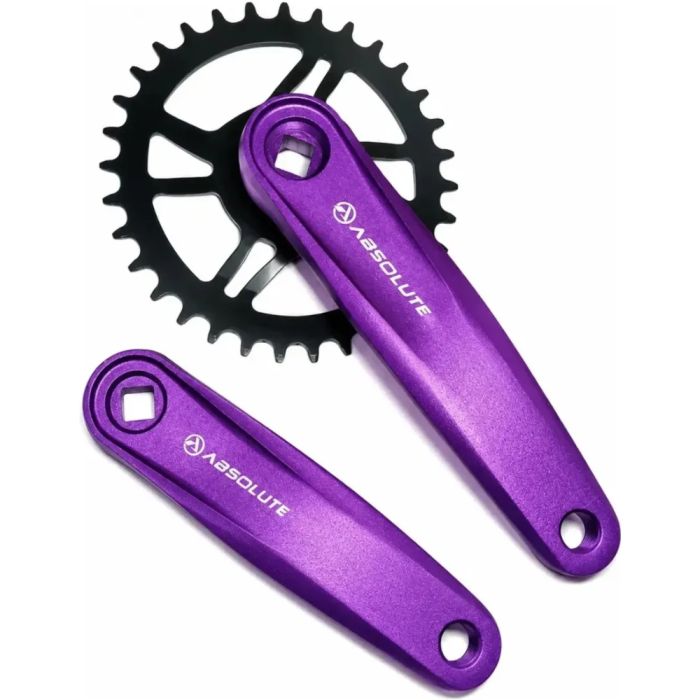 Pedivela Absolute Nero Alumínio 34d Single 170mm Roxo Mtb Roxo