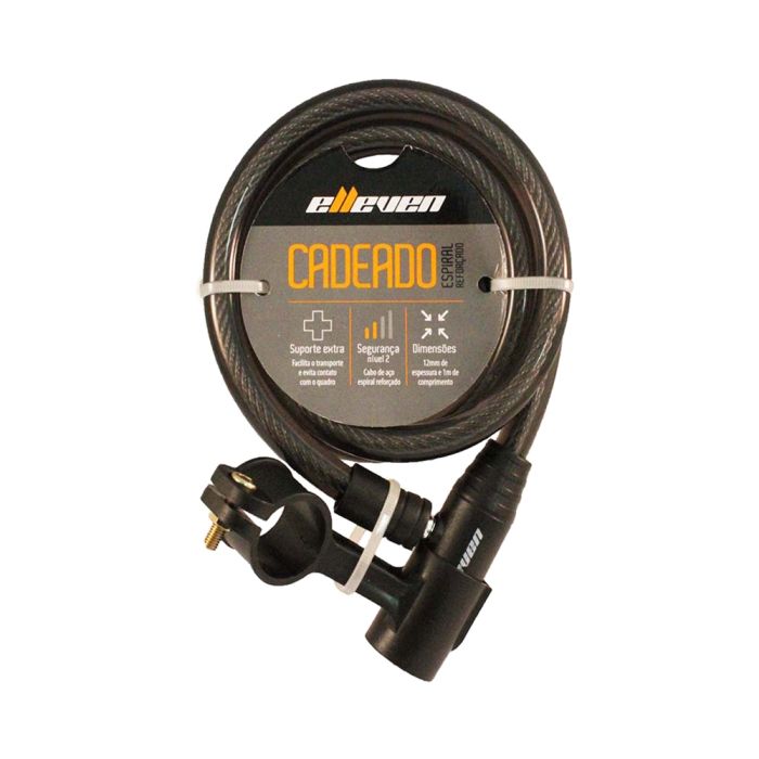 Cadeado Elleven Espiral 1mx12mm 