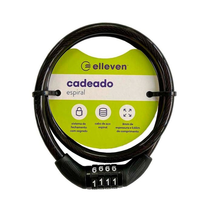 Cadeado Elleven com Segredo 65cmx8mm