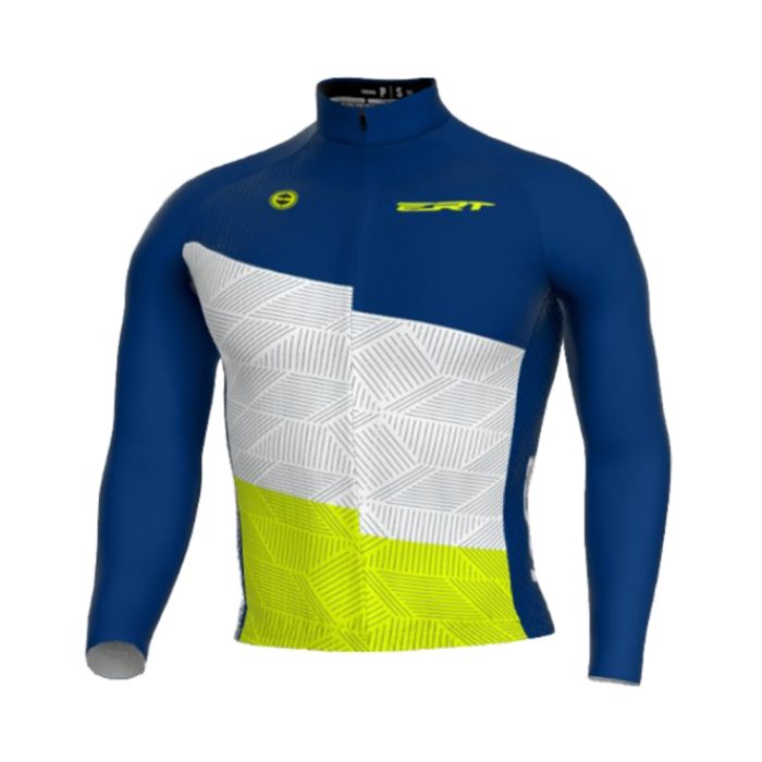 Camisa Ciclismo ERT New Elite Blue Manga Longa