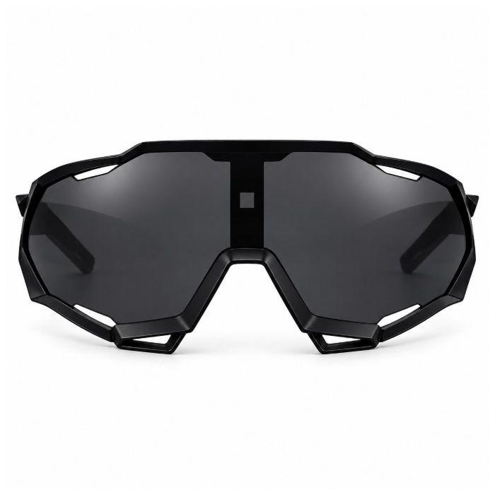Oculos Ciclismo Vessel Fashion Proteção UV400 Preto com Cinza