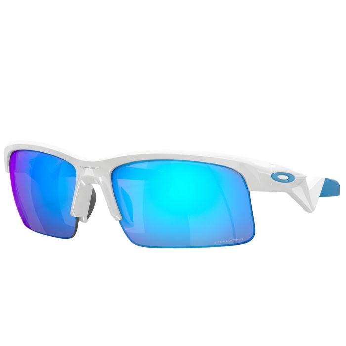 Óculos de Ciclismo Oakley Capacitor Branco e Azul