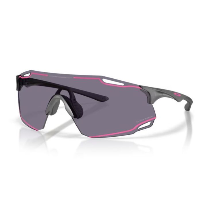 Óculos Ciclismo Oakley Cybr Dyno Matte Grey Smoke Prizm Grey w/ Pink Ink