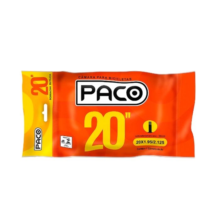 Câmara de Ar Paco Prime Aro 20x1.95/2.125