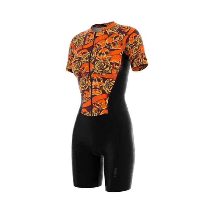 Macaquinho Ciclismo Feminino Furbo Skull