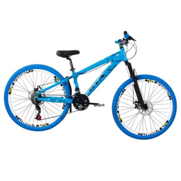 Bicicleta Aro 26 GTA Rebel Freeride Dirt Jump 21v Freio a Disco Grau