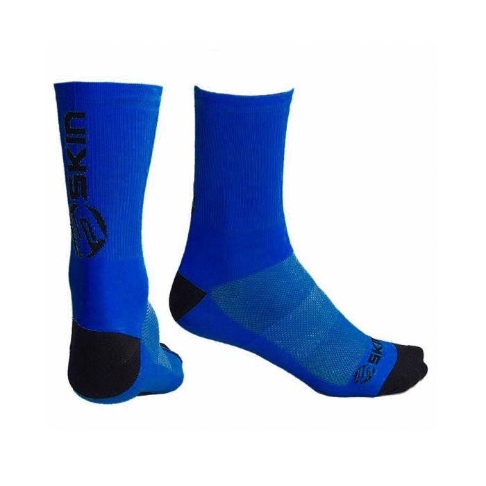 Meia Cano Médio Skin Neon Azul