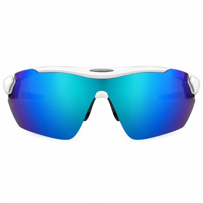 Óculos Ciclismo Vessel Shape Proteção UV400 Branco com Amarelo