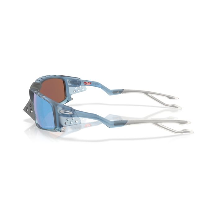 Óculos de Sol Oakley Plantaris SQ – Matte Transparent Stonewash com Lentes Prizm™ Deep Water Polarized