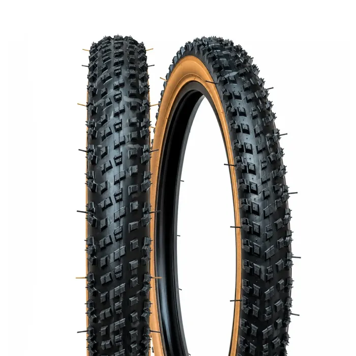 Pneu Gravel Paco Tires 700x38C 24 TPI Preto com Faixa Marrom