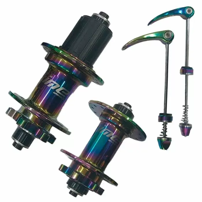 Par Cubo Absolute Prime 6 Pawls Oil Slick 9mm Blocagem ou 142mm x 12mm 36 Furos Núcleo HG