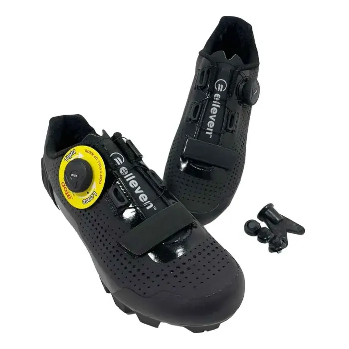 Sapatilha Ciclismo Mtb Elleven Micro Ajuste Preta Tamanho 40BR