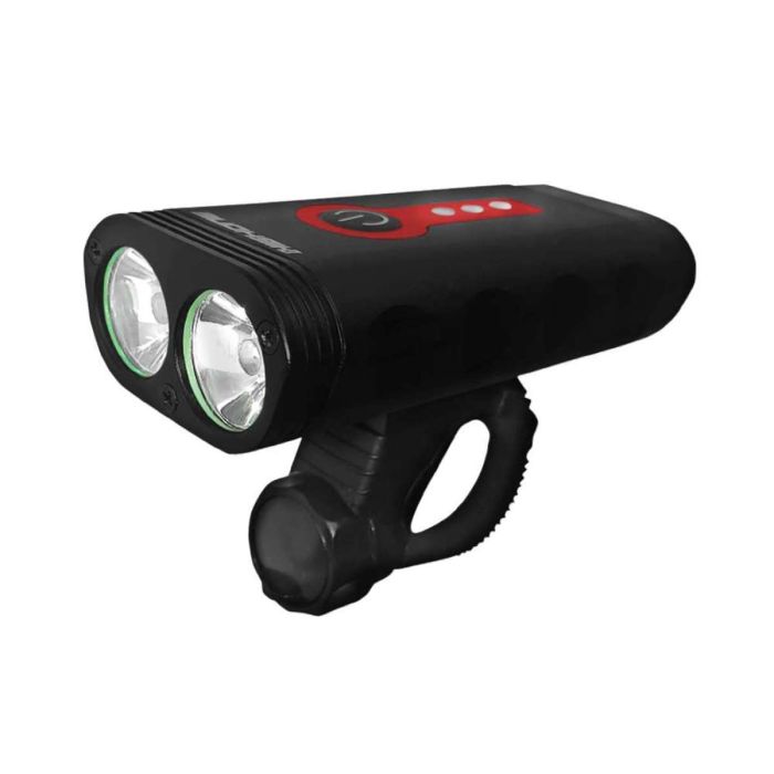 Farol Luz Dianteira 2 Leds 900 Luméns Alumínio 3 Funções Usb