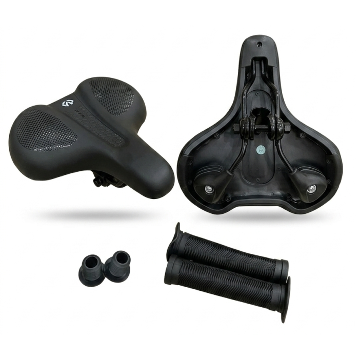 Kit GTS de Selim Anatômico Ats Comfort com Manoplas – Preto