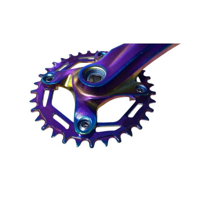 Pedivela Gts Single Mtb Ponta Quadrada Coroa 34 D Bcd 104 Camaleão