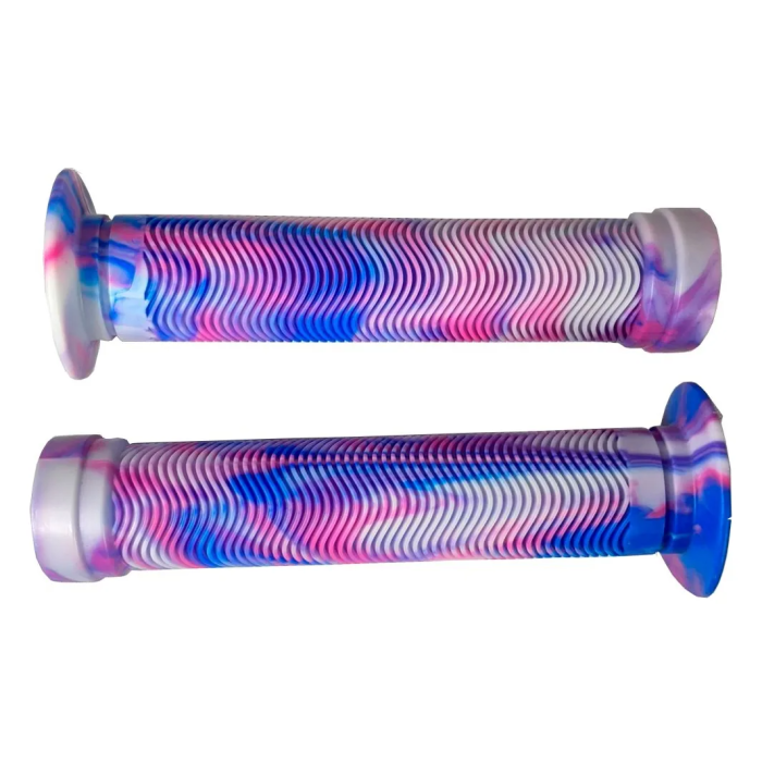 Manopla BMX Gios Rosa Branco com Flange