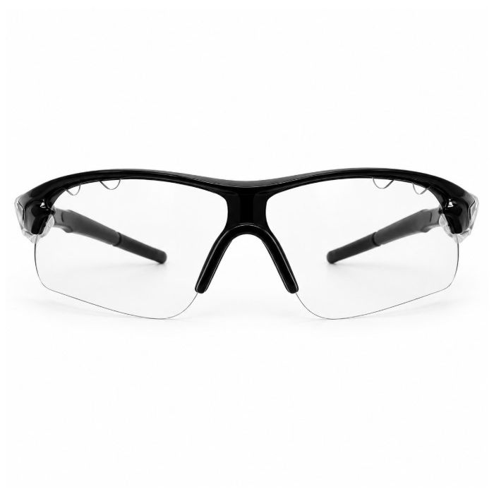 Oculos Ciclismo Vessel Vision Proteção UV400 Preto Transparente