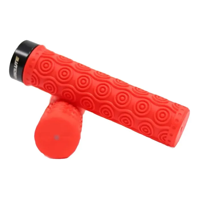 Manopla Bike Absolute Lg5 Borracha 135 Mm Pro Cor Vermelho