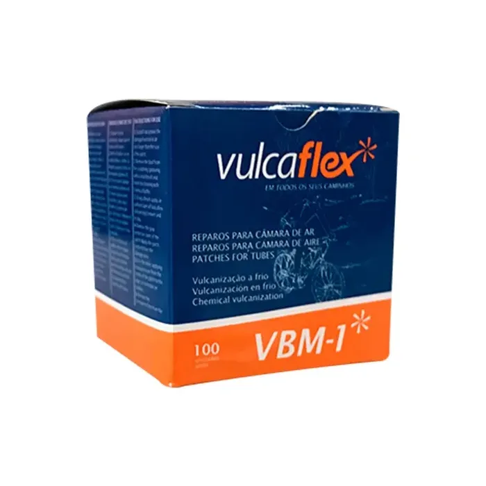 Remendo Black Redondo Vulcaflex 25mm Vbm1 100 Unidades
